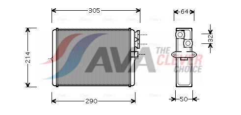AVA QUALITY COOLING Soojusvaheti,salongiküte VOA6110