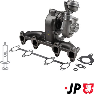 JP GROUP kompresorius, įkrovimo sistema 1117407800