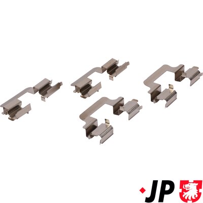 JP GROUP priedų komplektas, diskinių stabdžių trinkelės 1163750110