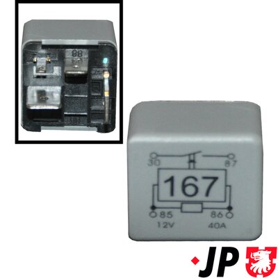 JP GROUP Rele, polttoainepumppu 1199206900