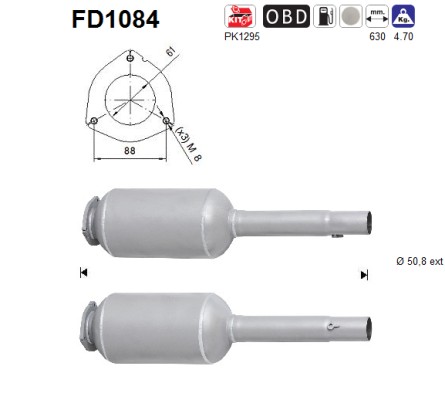 AS DPF kübemefilter FD1084