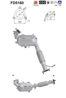 AS DPF kübemefilter FD5160