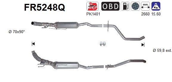 AS DPF kübemefilter FR5248Q