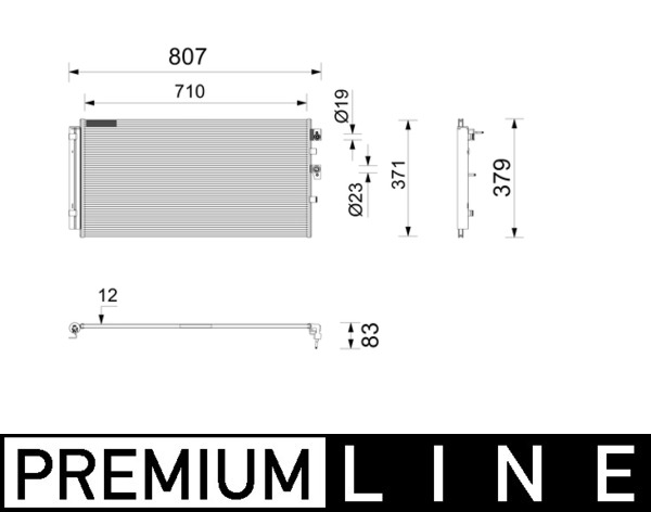 MAHLE Kondensor, klimatanläggning AC 1211 000P
