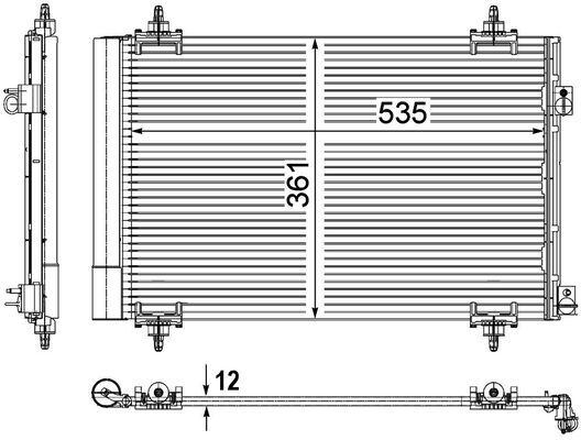 MAHLE Kondensaator,kliimaseade AC 587 000P