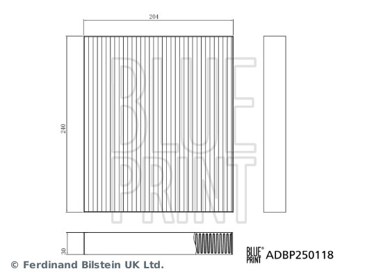 BLUE PRINT Filter,salongiõhk ADBP250118