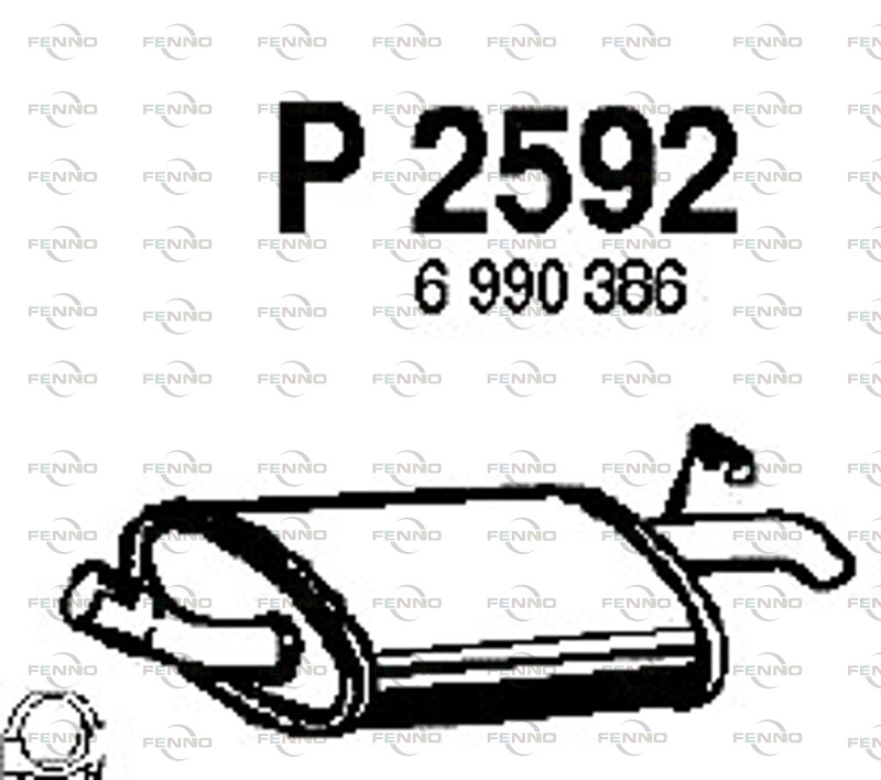 FENNO Tłumik końcowy P2592