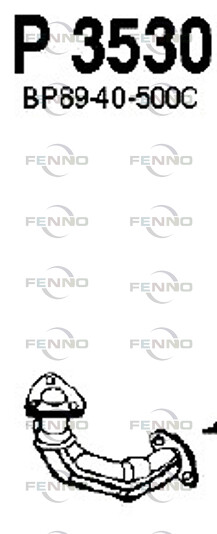 FENNO Avgasrör P3530