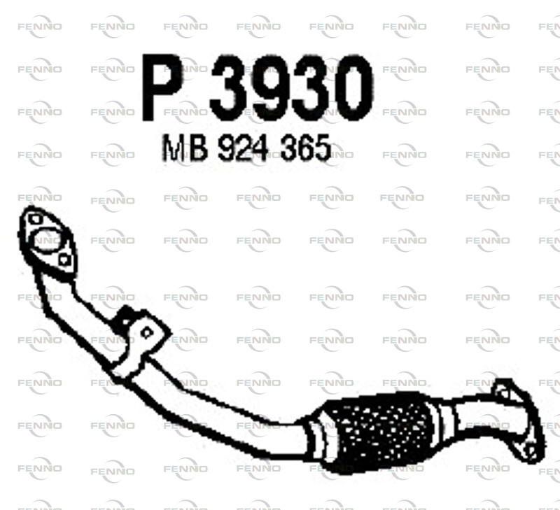 FENNO Avgasrör P3930