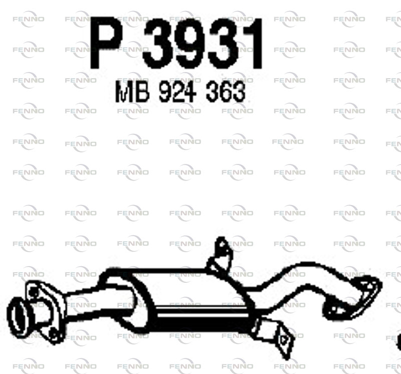 FENNO mittenljuddämpare P3931