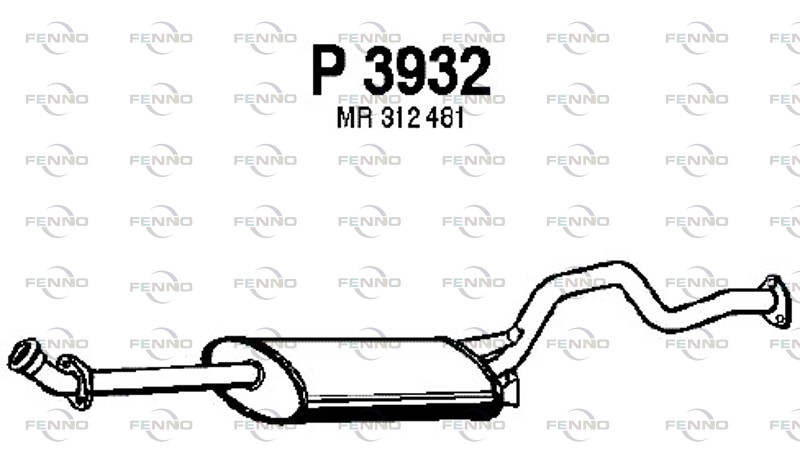 FENNO mittenljuddämpare P3932