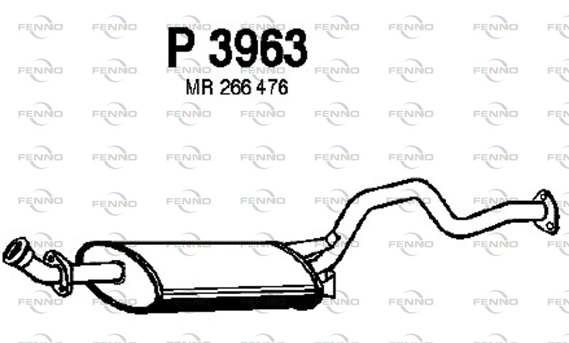 FENNO Bakre ljuddämpare P3963