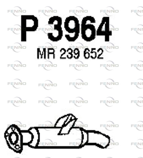 FENNO Bakre ljuddämpare P3964
