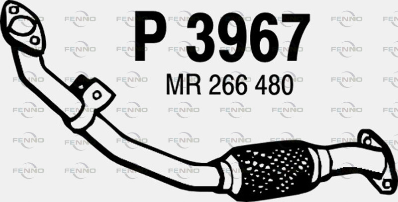 FENNO Avgasrör P3967