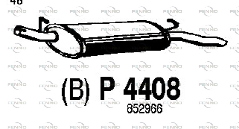 FENNO Tłumik końcowy P4408