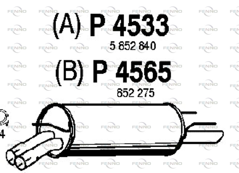 FENNO Tłumik końcowy P4533