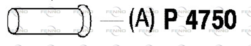 FENNO Avgasrör P4750