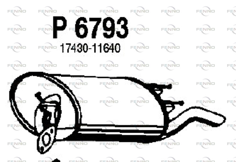 FENNO Takaäänenvaimentaja P6793