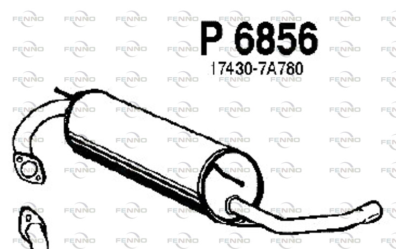 FENNO Takaäänenvaimentaja P6856