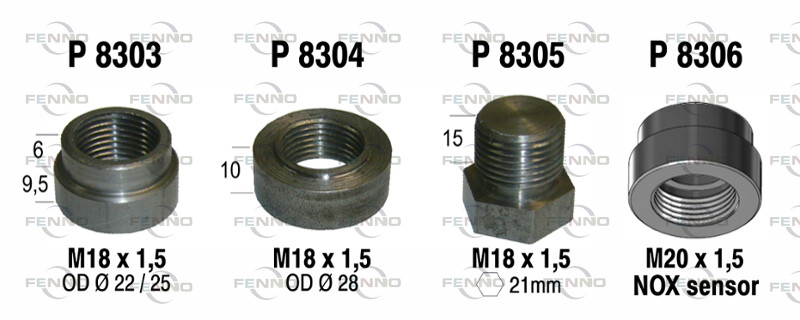 FENNO Uchwyt, rura wydechowa P8304