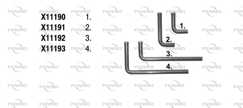 FENNO Uchwyt, rura wydechowa X11190