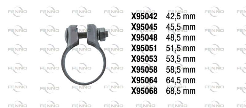 FENNO Klämma, avgassystem X95045