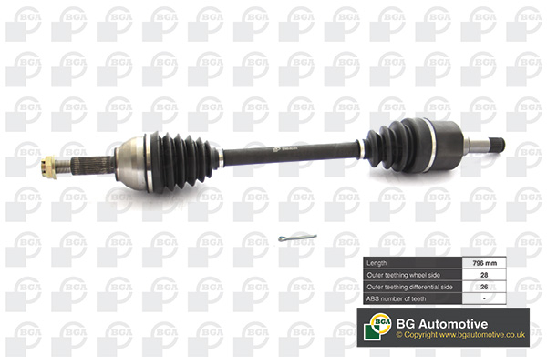 BGA Wał napędowy DS2353L