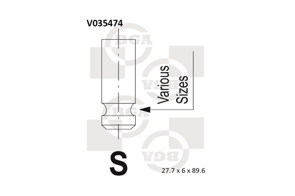 BGA Zawór dolotowy V035474