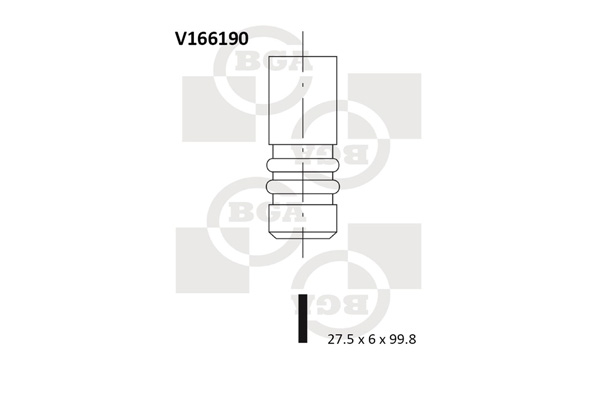 BGA Sisselaskeklapp V166190