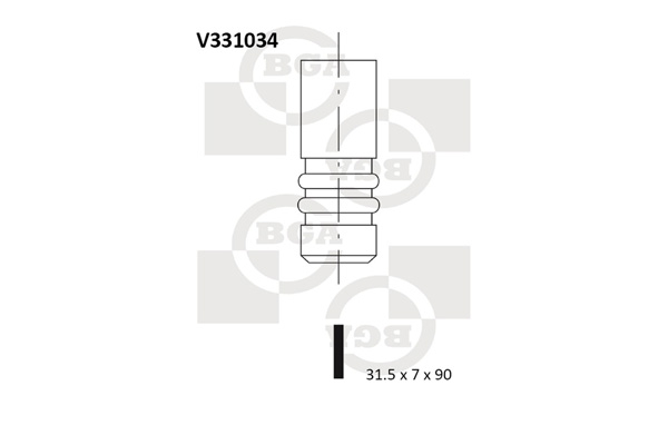 BGA Pakoventtiili V331034