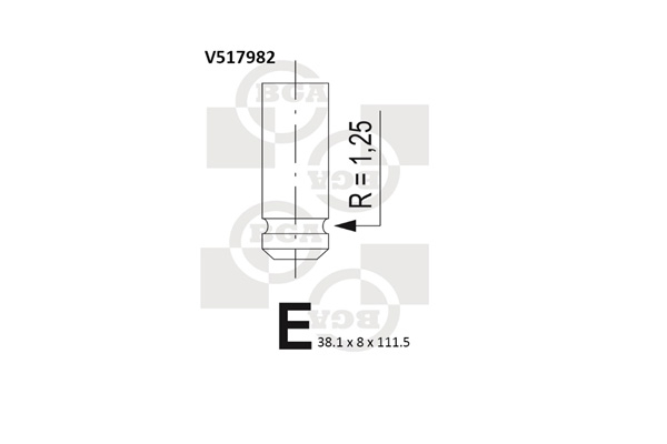 BGA Zawór dolotowy V517982