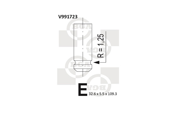 BGA Zawór dolotowy V991723