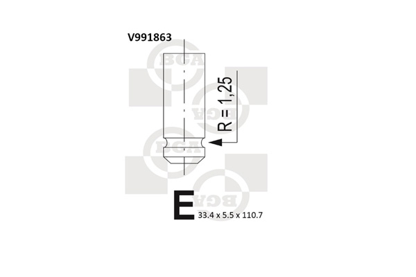 BGA Zawór dolotowy V991863