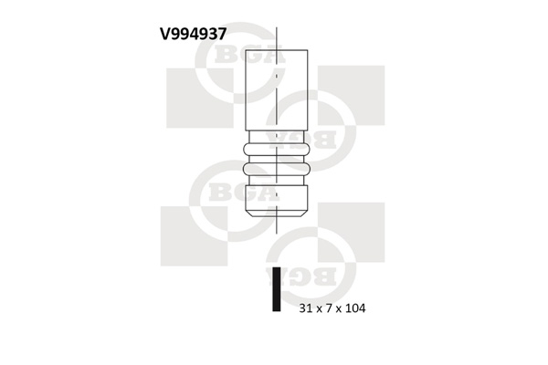 BGA Zawór dolotowy V994937