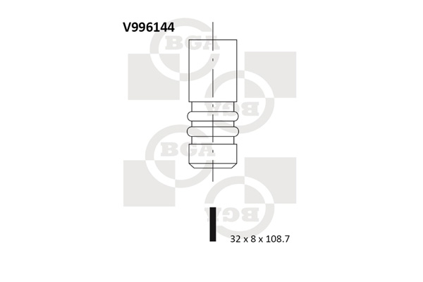 BGA Zawór wydechowy V996144