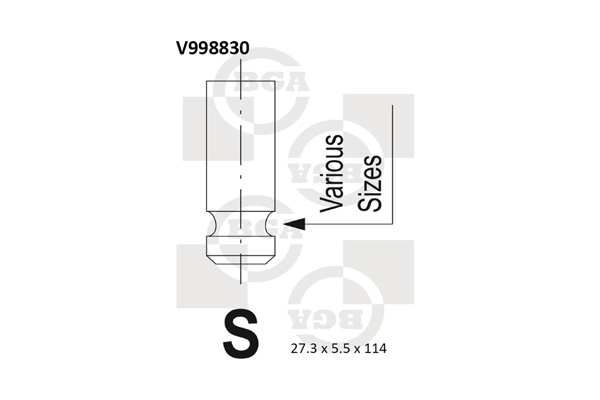 BGA Zawór wydechowy V998830