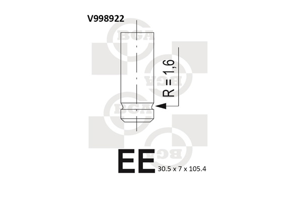 BGA Sisselaskeklapp V998922