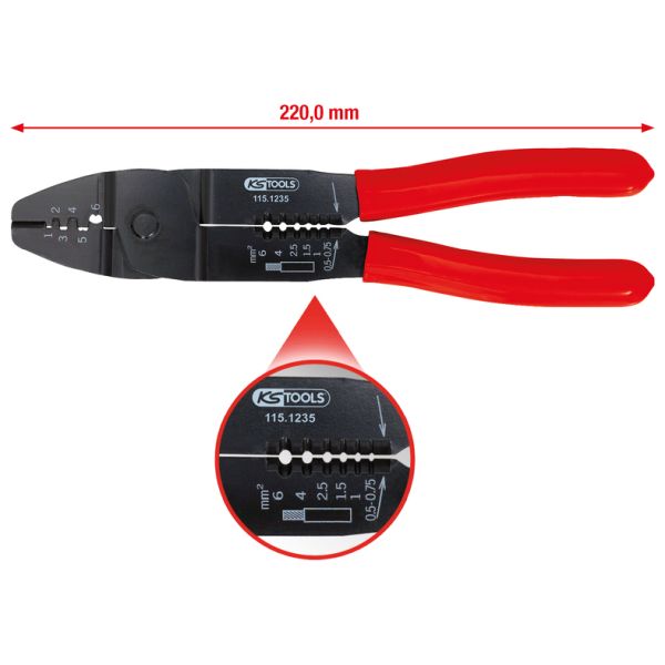 KS TOOLS Cęgi Crimp 115.1235