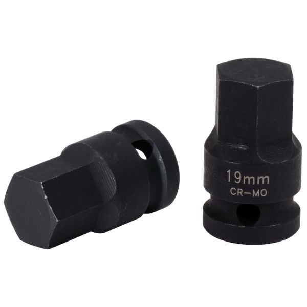 KS TOOLS Kuuskant-löökpadrunotsik, 1/2", 19mm 150.1710