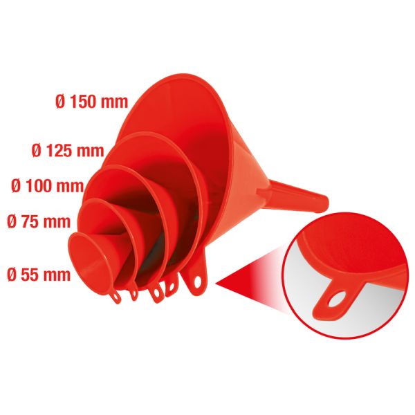 KS TOOLS Zestaw lejków 150.9240