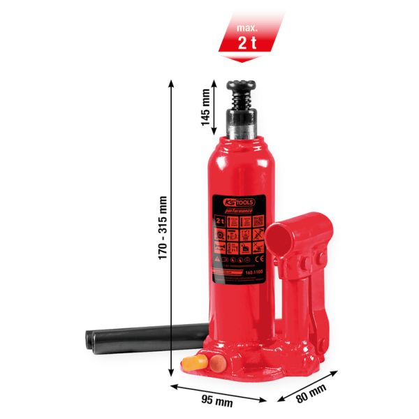 KS TOOLS Podnośnik ręczny punktowy 160.1100