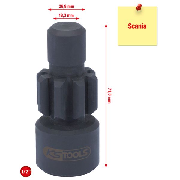 KS TOOLS Urządzenie do przekręcania wału korbowego, silnik 455.0070