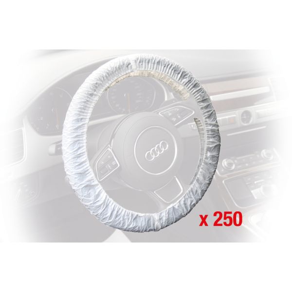 KS TOOLS Ühekordsed roolikatted, valged, 250 tk 500.8087