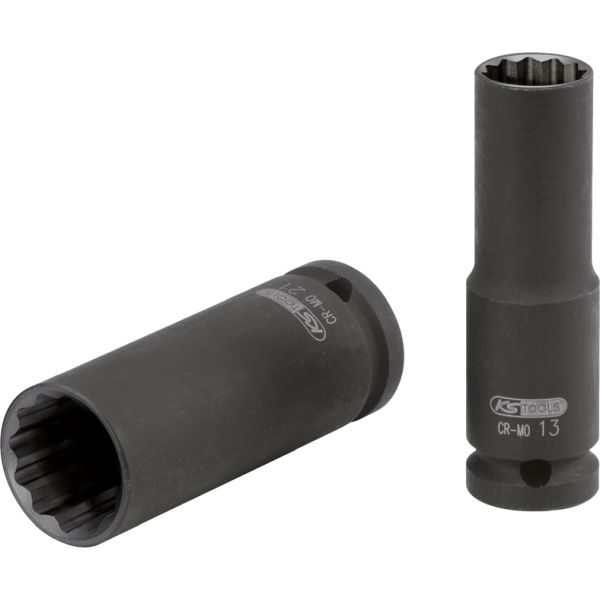 KS TOOLS Löökpadrun 1/2", 12-kant, pikk, 16 mm 515.0948