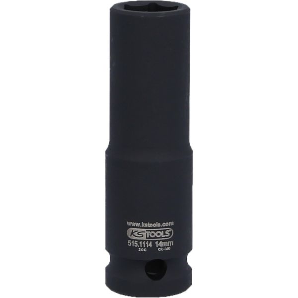 KS TOOLS 1/2" Kuuskant löökpadrun, pikk, 14mm 515.1114