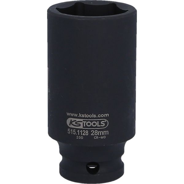 KS TOOLS 1/2" kuuskant löökpadrun, pikk, 28 mm 515.1128
