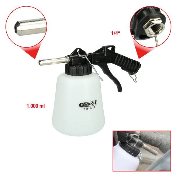 KS TOOLS Pneumaatiline soodapuhastuspüstol, 1000 ml 515.1919