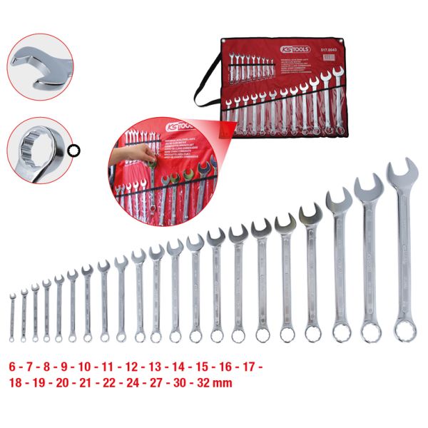 KS TOOLS Blocknyckelsats 517.0043