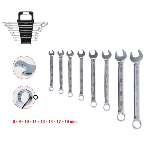 KS TOOLS Zestaw kluczy, oczkowe / płaskie 517.0048