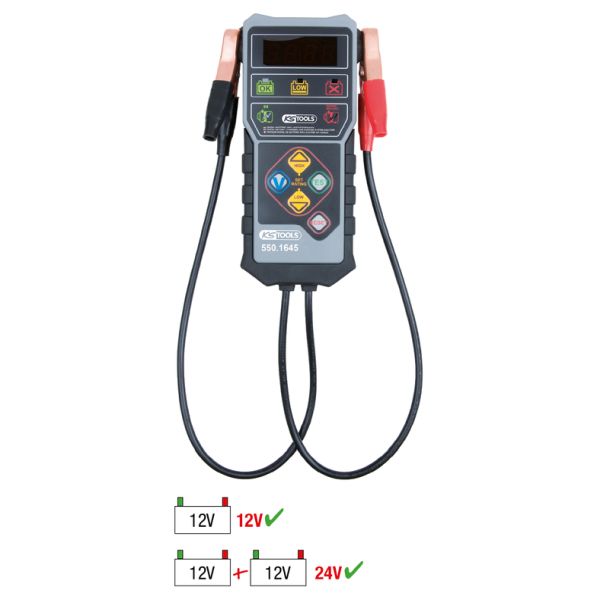 KS TOOLS 12V aku-, laadimis- ja käivitussüsteemi analüsaator 550.1645